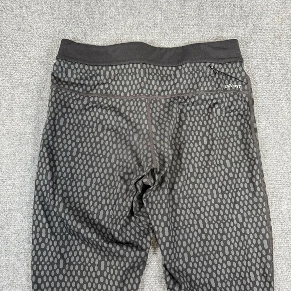 Nike Dri-Fit‎ Tights Womens Medium Black Run Fast Live Fearless Spotted Workout - Picture 4 of 15